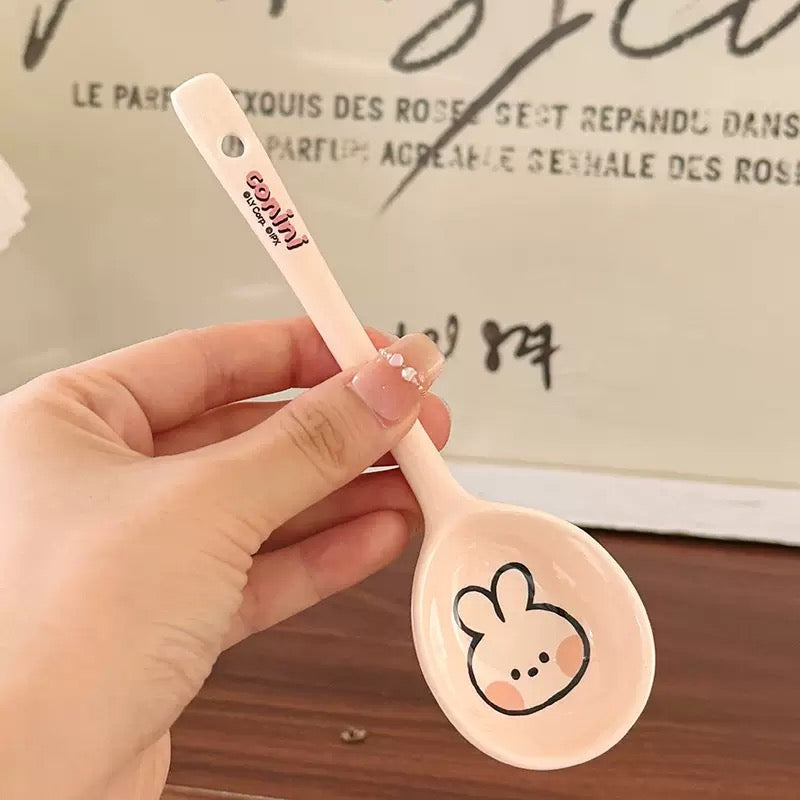 Brown Bear Family Ceramic Spoon | 4 Styles