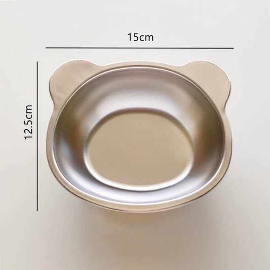 Bear-Shaped Stainless Steel Bowl