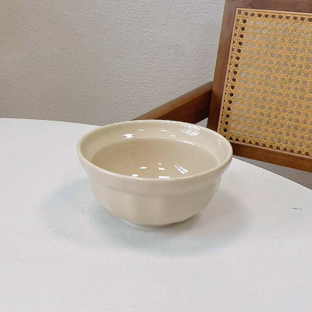 Creamy Purple and White Ceramic Bowl - 260ML & 600ML