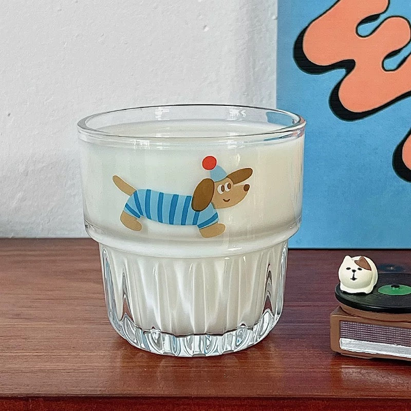 Dachshund Mini Glass Cup – 260ML Capacity