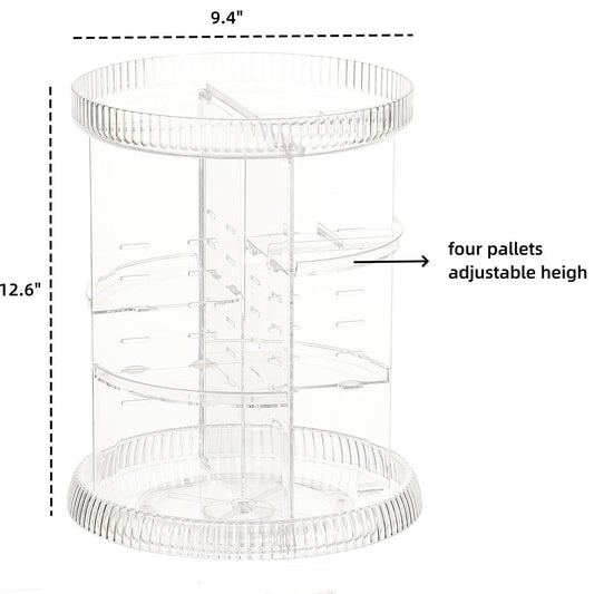 360° Rotating Acrylic Cosmetic Storage Rack