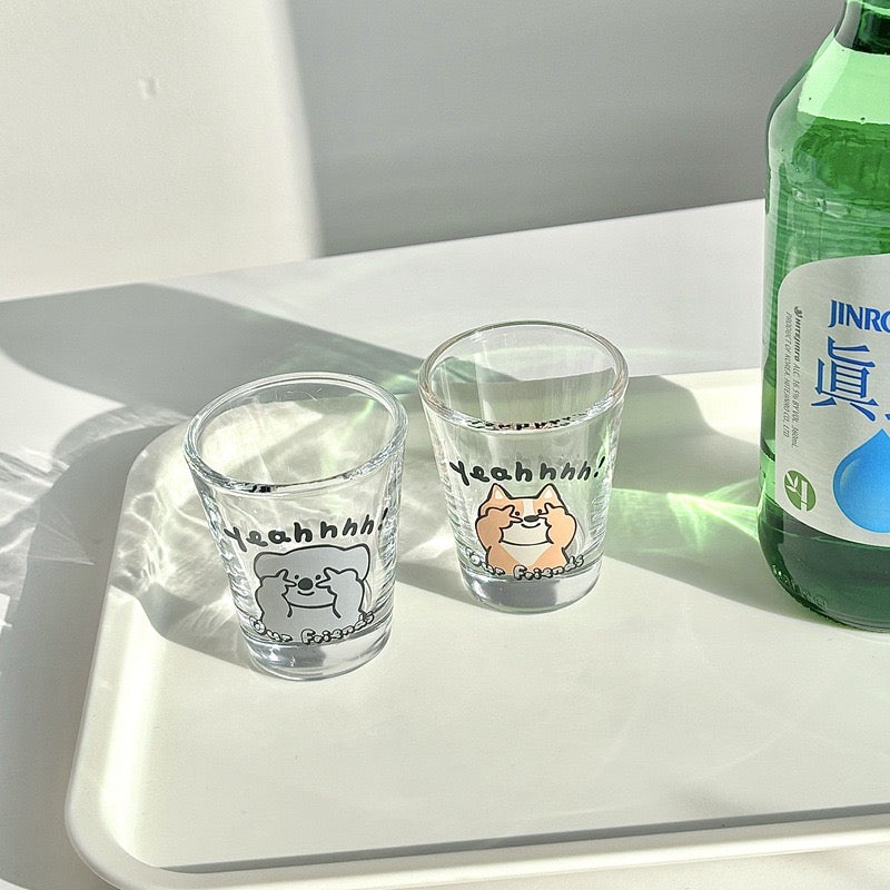 Cute Animal Shot Glass Gift Set – Set of 6, 50ML, Fun & Adorable Glassware for Parties