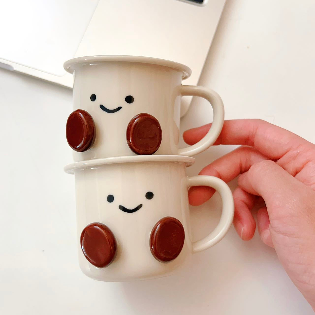 Cocoa Bean Ceramic Espresso Mug – 120ML
