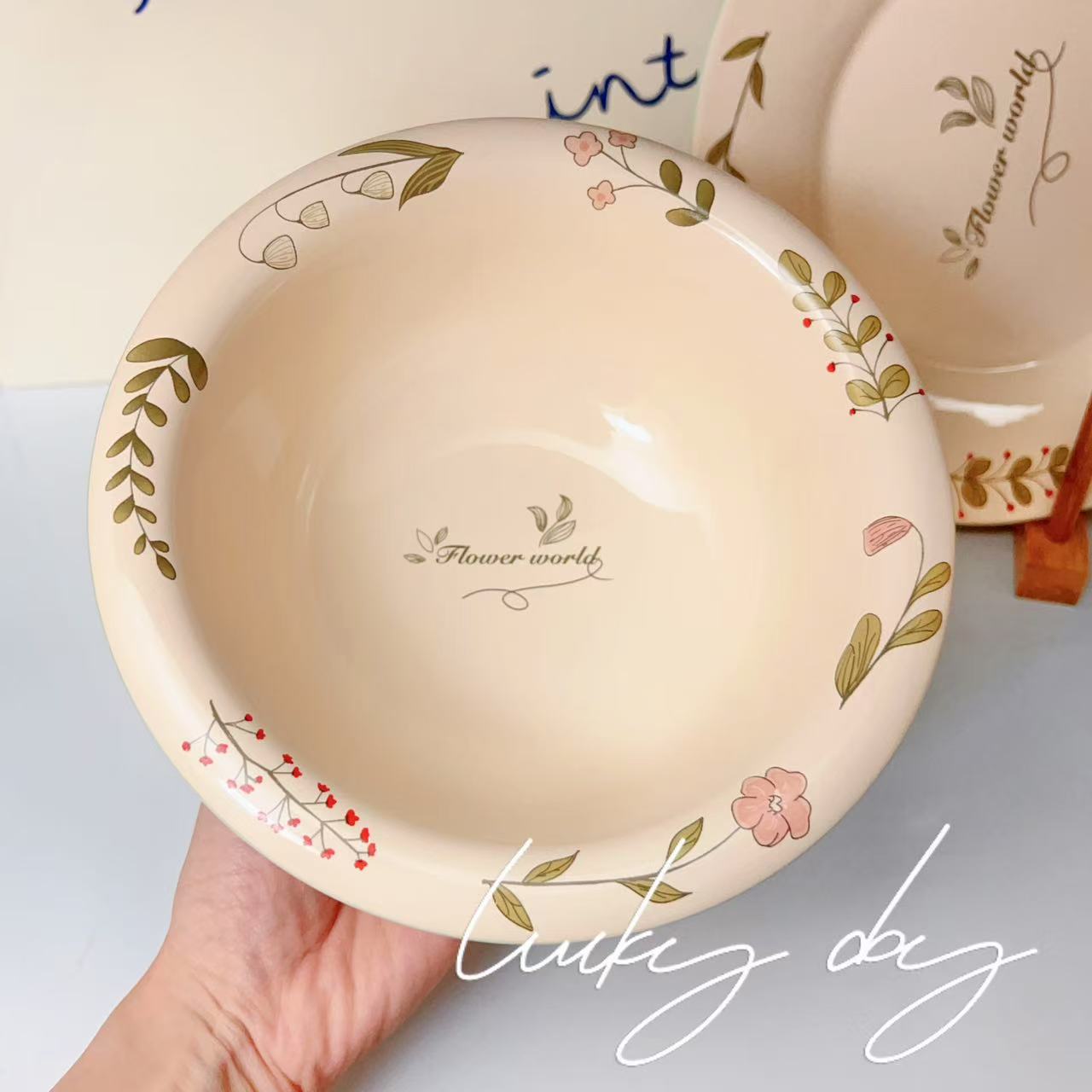 Spring Floral Ceramic Ramen Bowl - 600ML