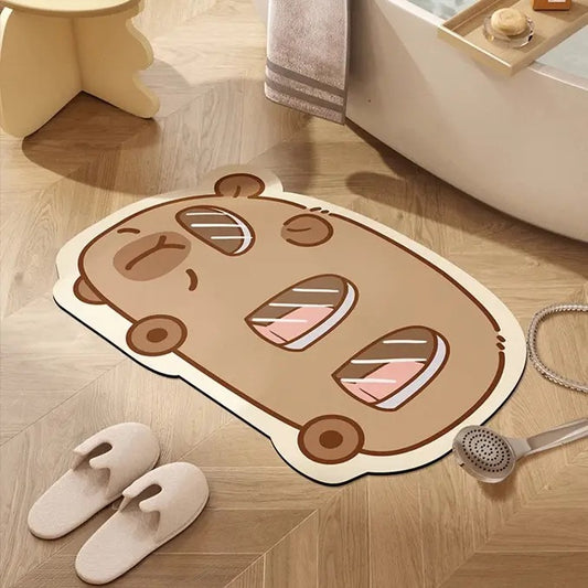 Capybara Bus Bathroom Absorbant Mat - Size 50x80cm