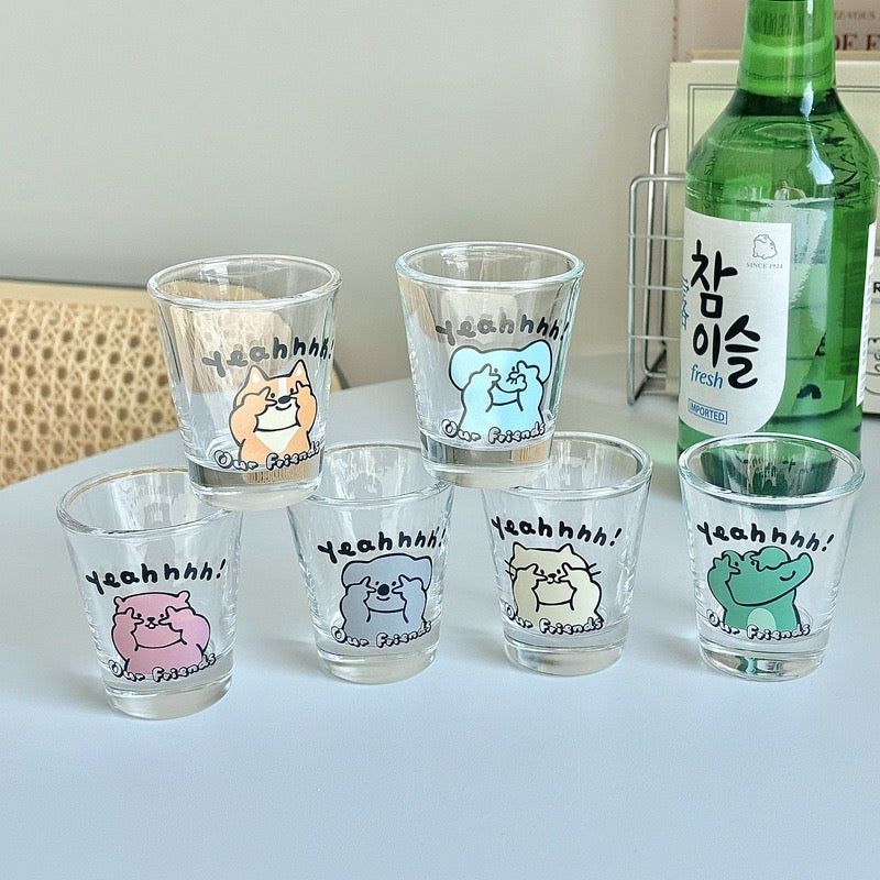 Cute Animal Shot Glass Gift Set – Set of 6, 50ML, Fun & Adorable Glassware for Parties