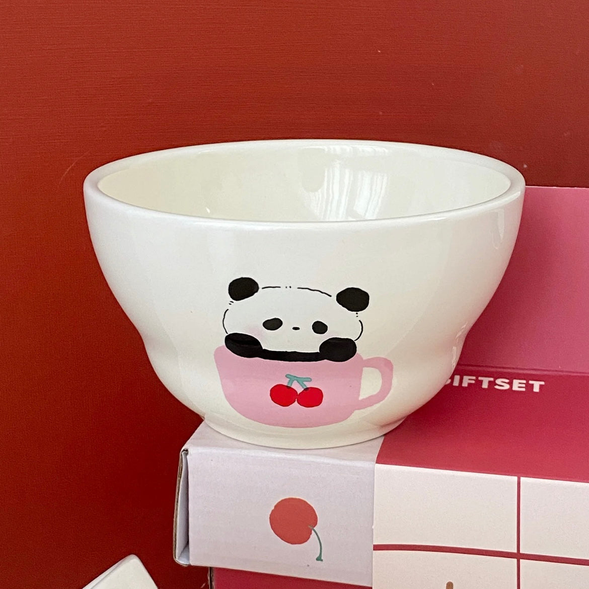 Lucky Panda Ceramic Bowl Gift Set - Set of 5