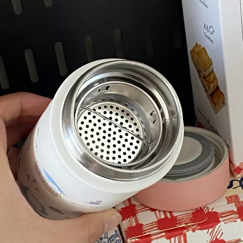 Sleepy Cat Stainless Steel Insulated Bottle – 300ML