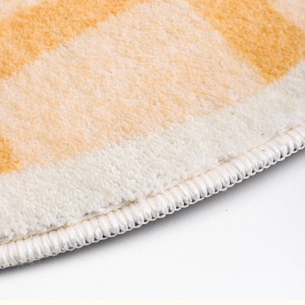Basket Kitty Plush Bedside Rug | Ultra-Soft 100x100cm Round Carpet | Cozy & Soft Design