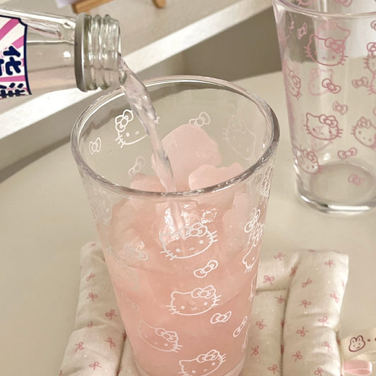 Cute Kitty Glass Cup – 450ML Capacity