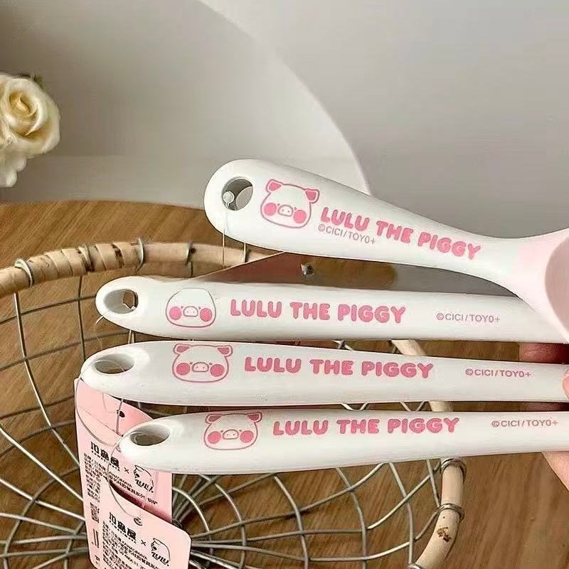 Pink Silicone Solid Kitchen Utensils
