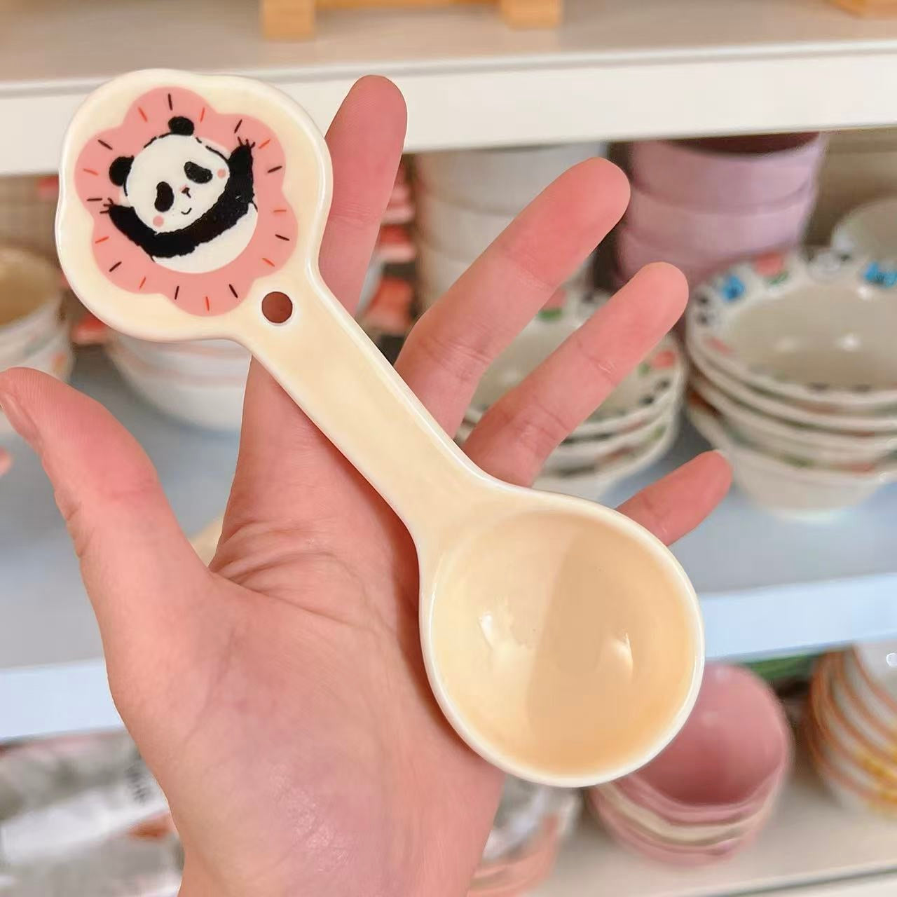 Cute Panda Ceramic Spoon