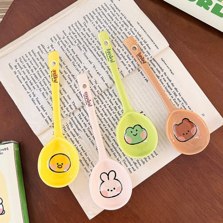 Brown Bear Family Ceramic Spoon | 4 Styles