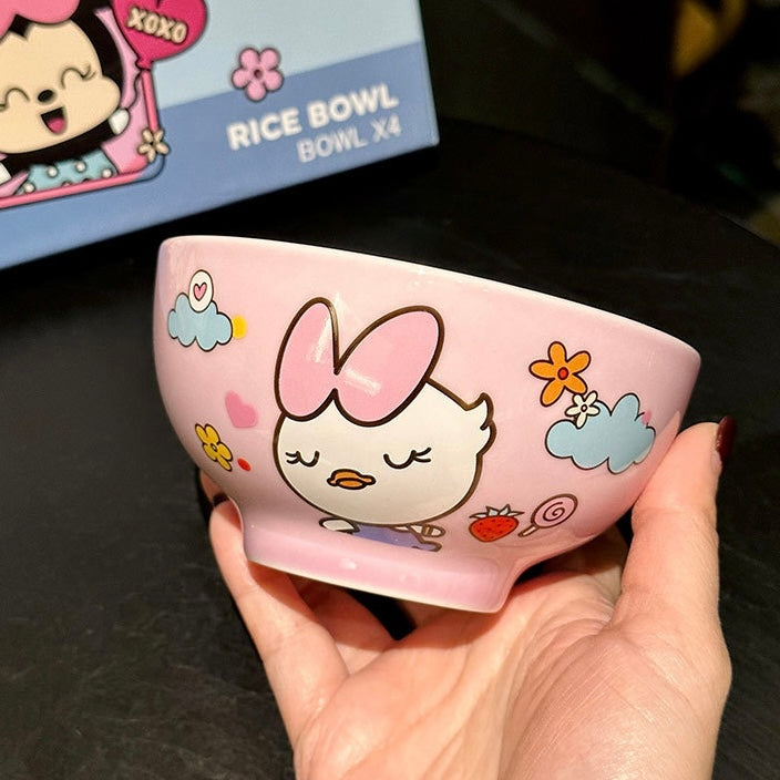Cute Mickey Ceramic Bowl Gift Set - Set of 4