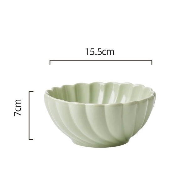 Pastel Spring Dinnerware Set – Cream & Green