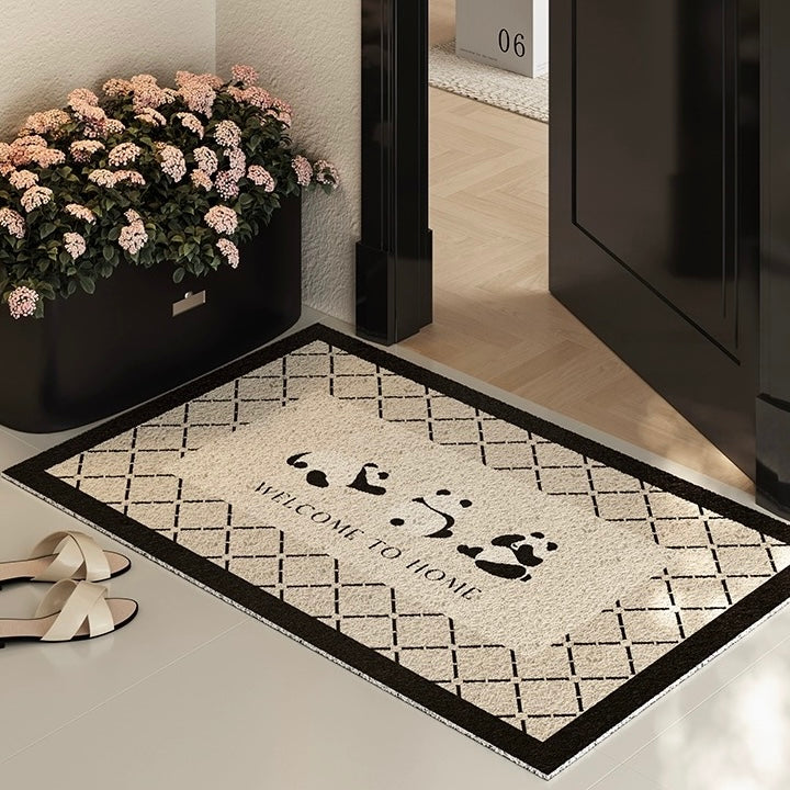 Trio Panda Welcome Doormat - Size 60x90cm