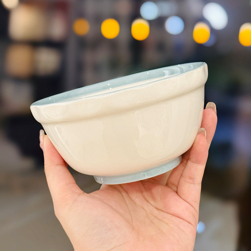 Chestnut Ceramic Cereal Bowl Set | Cute Bowl with Spoon