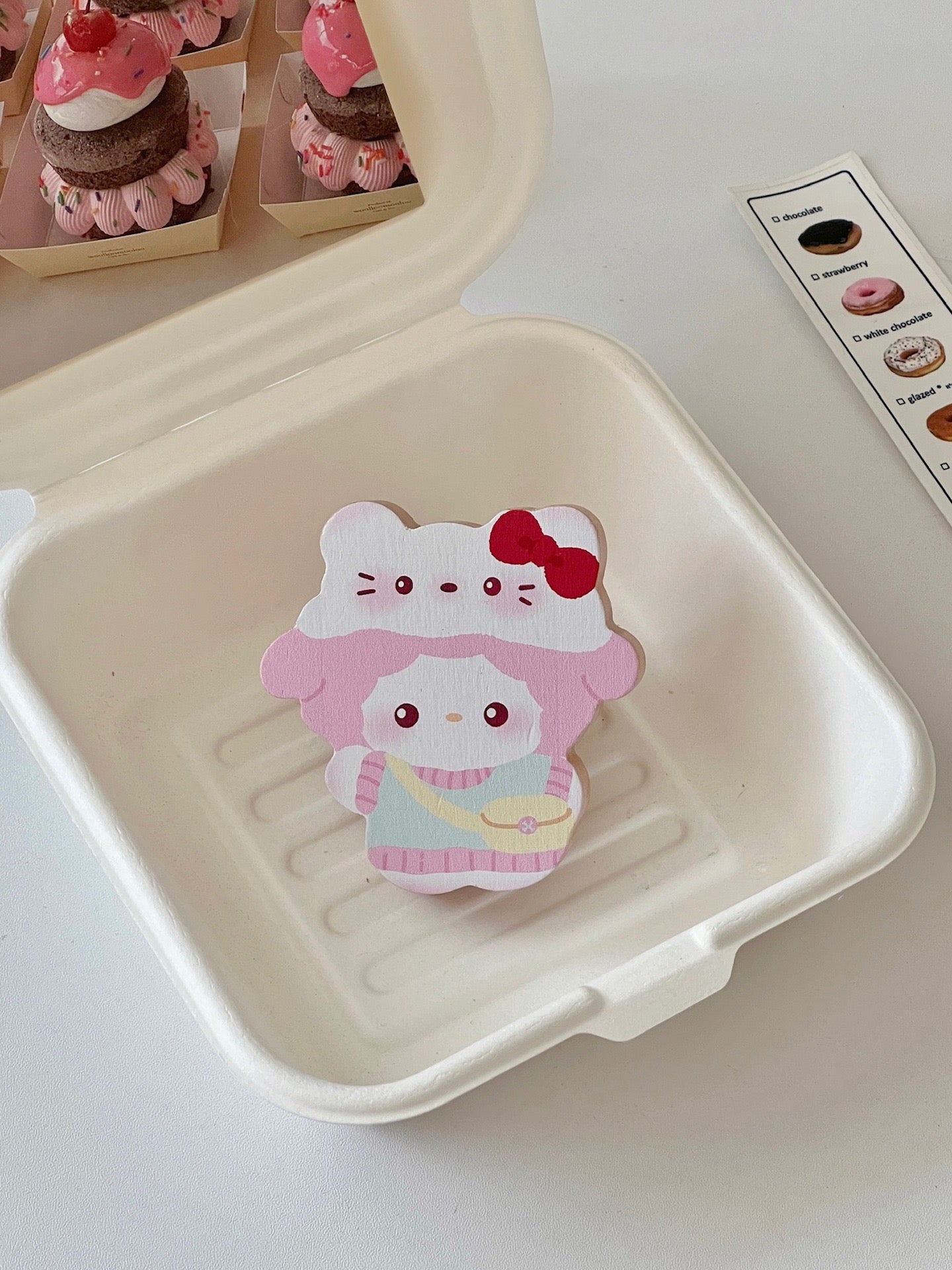 Pink Sheep Wooden Wall Hook - Strong Load-Bearing, Cute Decorative Organizer