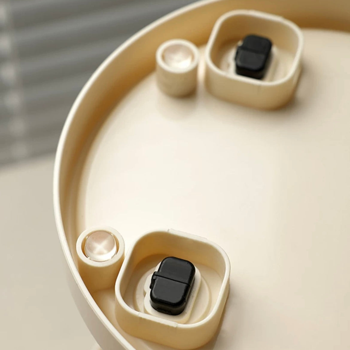Creamy Style Desktop Storage Rack - Multi-Layer | Ideal for Organizing Cups and Cosmetics