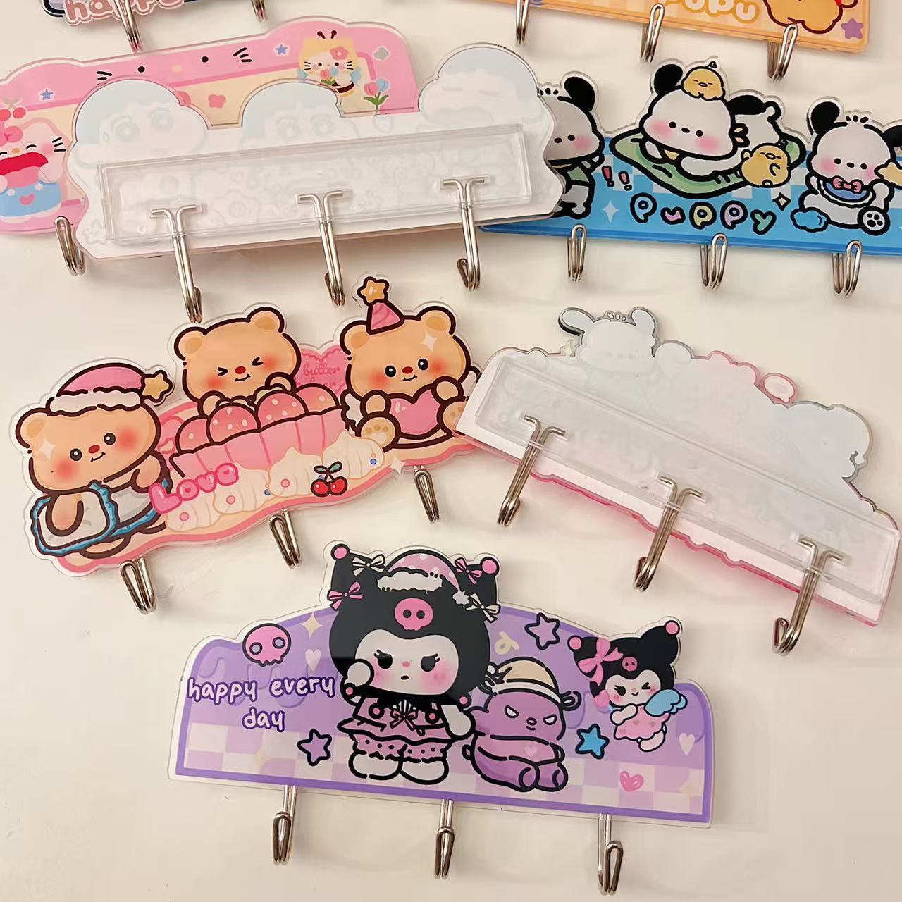 Cute Acrylic Wall Hooks – No-Drill, Strong Hold