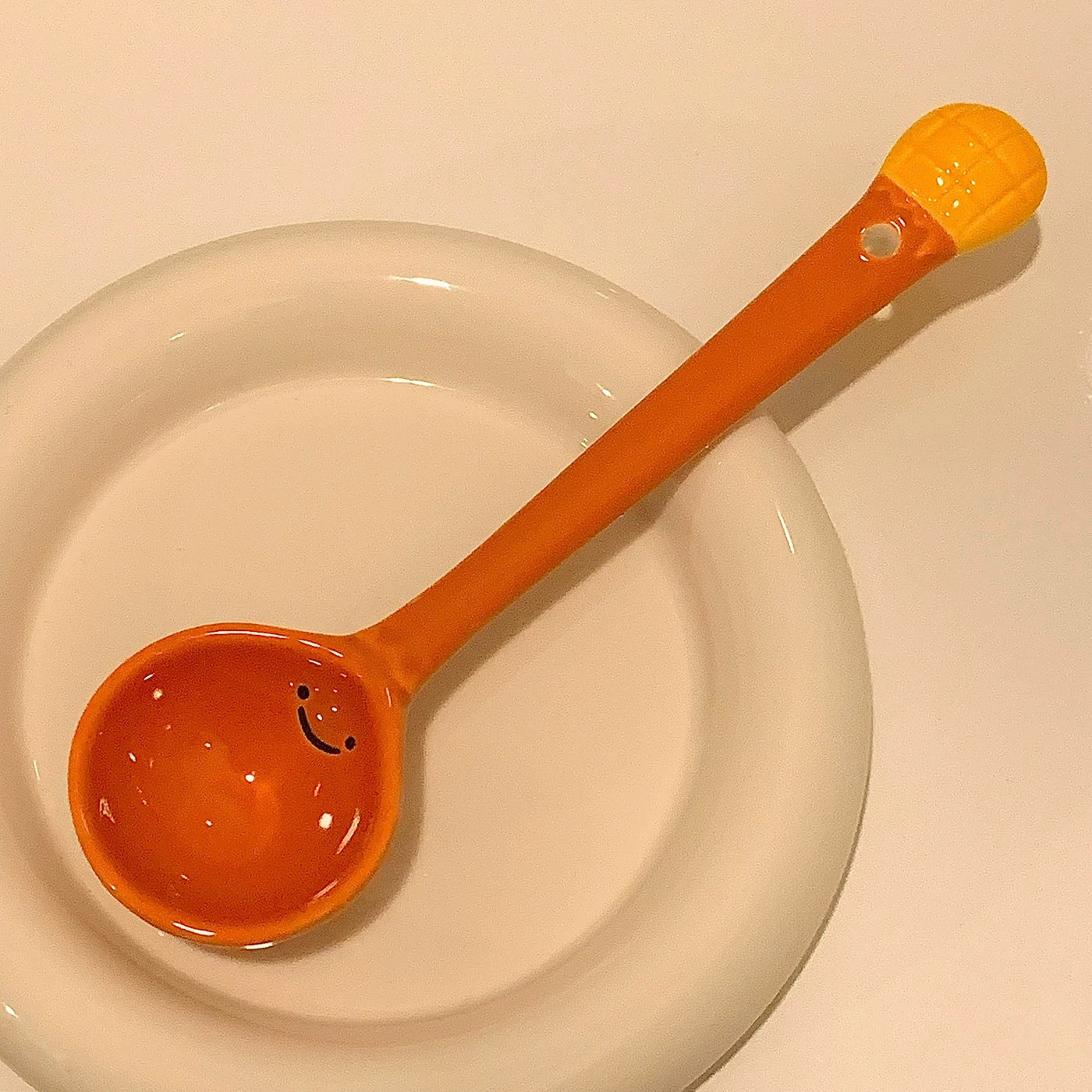 Smiling Bread Ceramic Spoon | 3D Bread Design