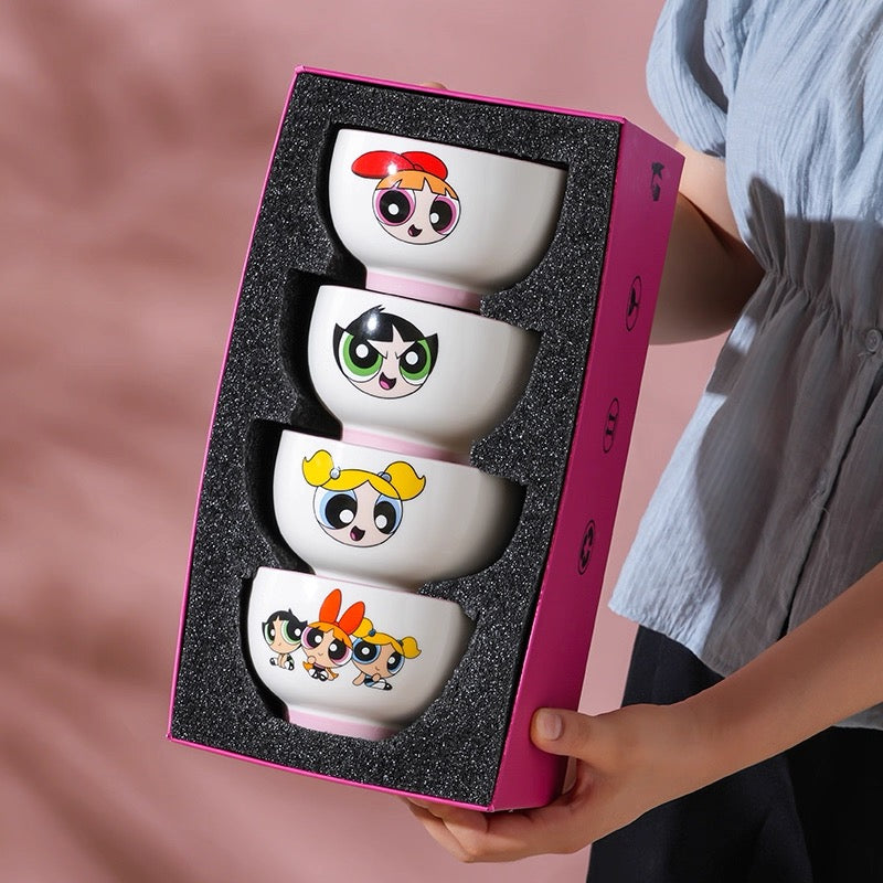 Powerpuff Girls Ceramic Bowl Gift Set - Set of 4