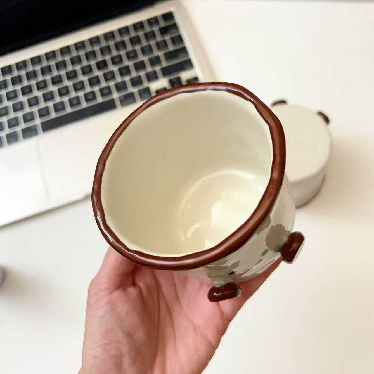 Cocoa Bean Ceramic Coffee Mug - 280ML