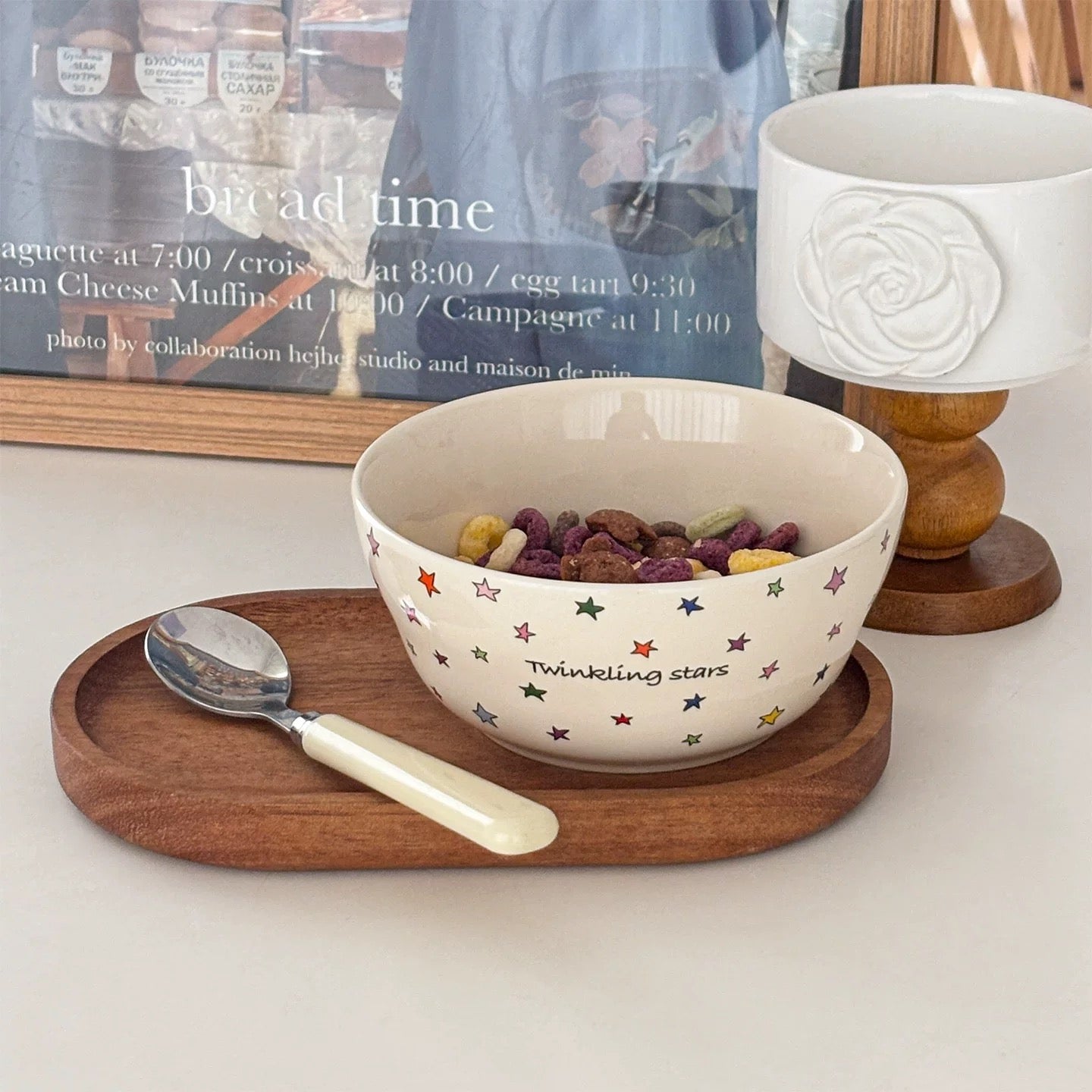 Twinkling Star Ceramic Cereal Bowl, 400ML