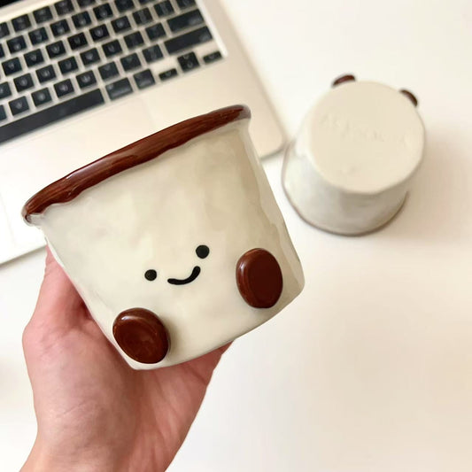 Cocoa Bean Ceramic Coffee Mug - 280ML