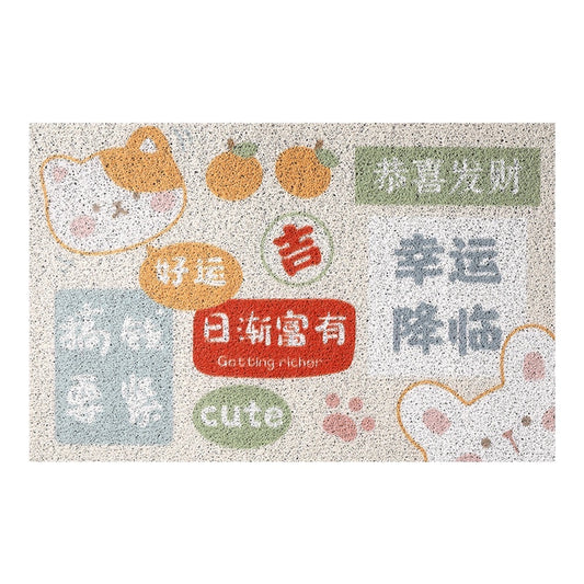 Lucky Cat Welcome Doormat - 80x120cm