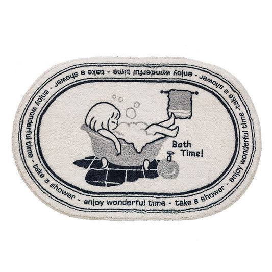 Plush Bath Time Bathroom Rug