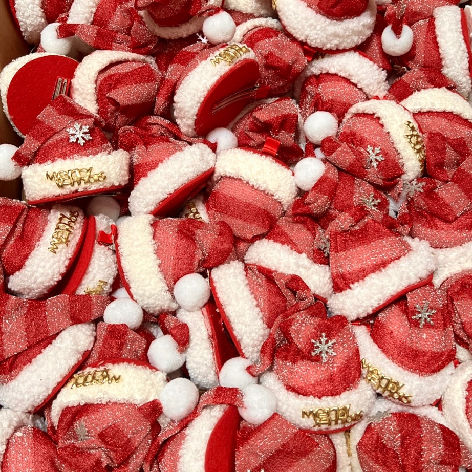 Christmas Santa Hat Hair Clip