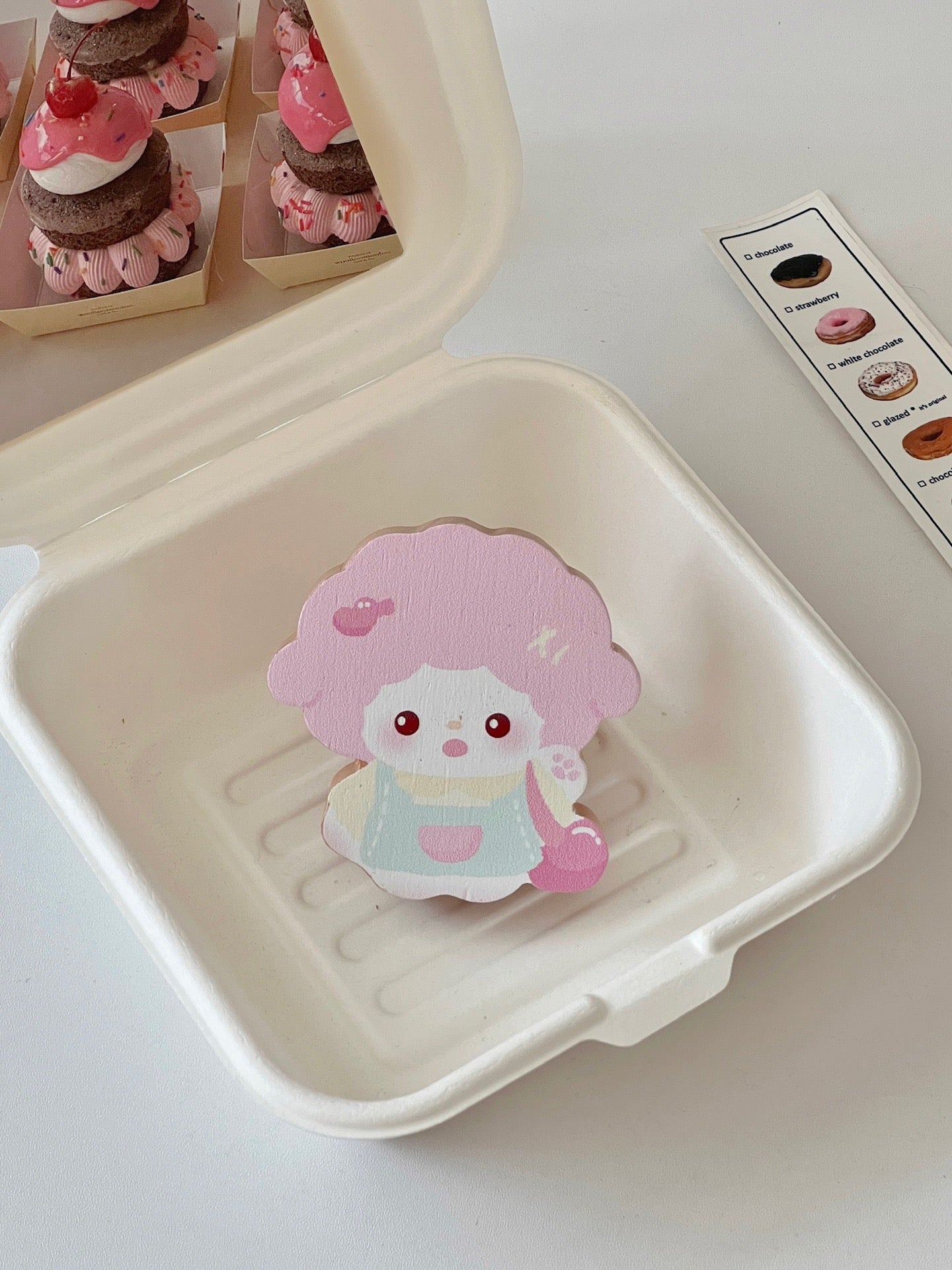 Pink Sheep Wooden Wall Hook - Strong Load-Bearing, Cute Decorative Organizer