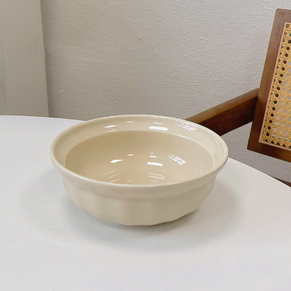 Creamy Purple and White Ceramic Bowl - 260ML & 600ML