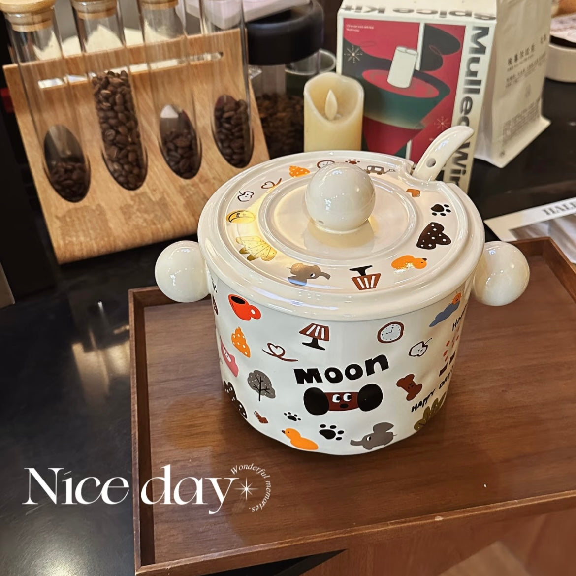 Moon Dog Extra-Large Ceramic Bowl | 1750ML Capacity