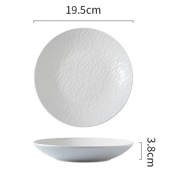 Sand Rock Texture Ceramic Plate | 8-Inch & 10-Inch
