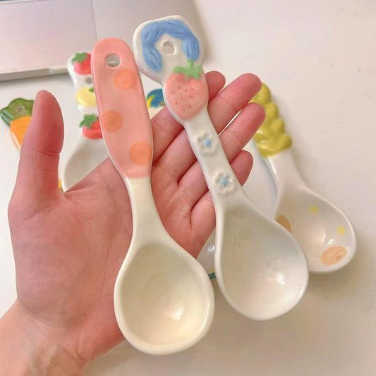 Colorful Handcrafted Ceramic Spoons