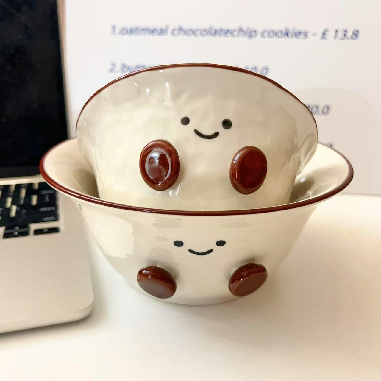 Cocoa Bean Ceramic Bowls – 300ML & 600ML
