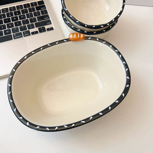 Sesame Bread Ceramic Bowls - 360ML & 900ML