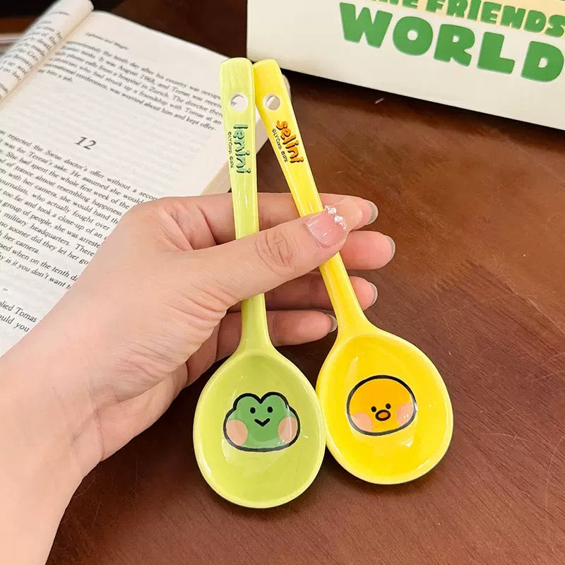 Brown Bear Family Ceramic Spoon | 4 Styles