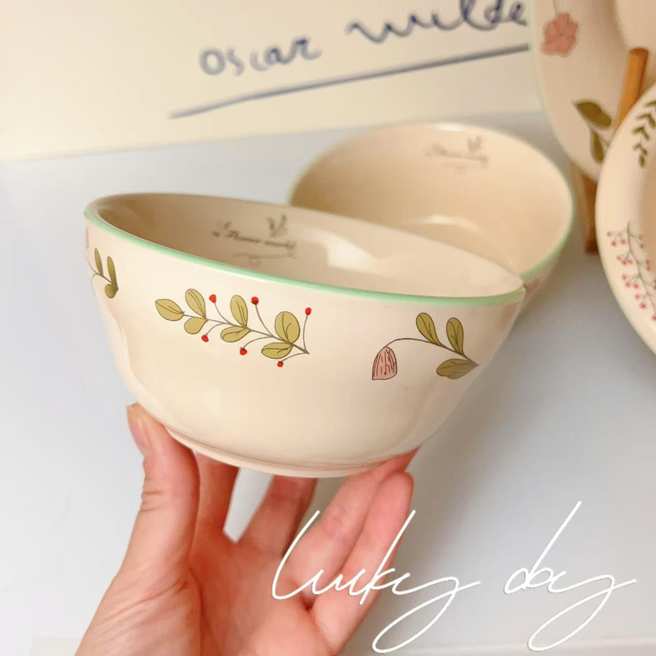 Spring Floral Ceramic Soup Bowl - 350ML & 1500ML