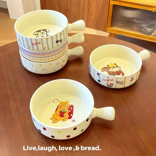 Animal Party Baking Dish with Handle, 600ML