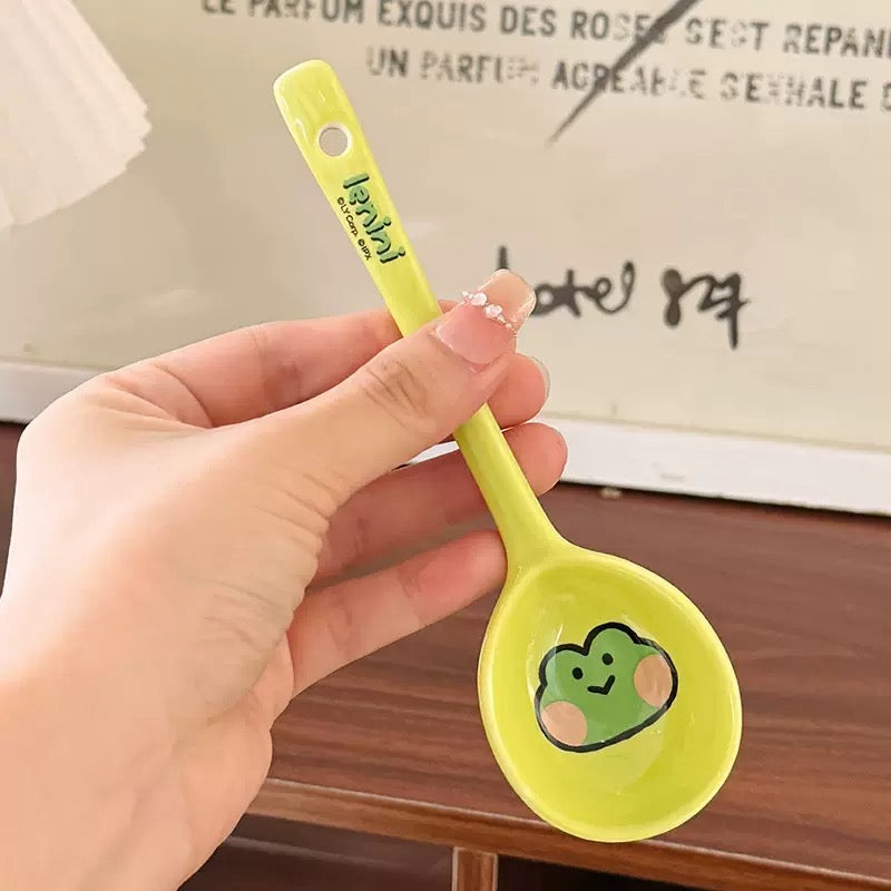 Brown Bear Family Ceramic Spoon | 4 Styles