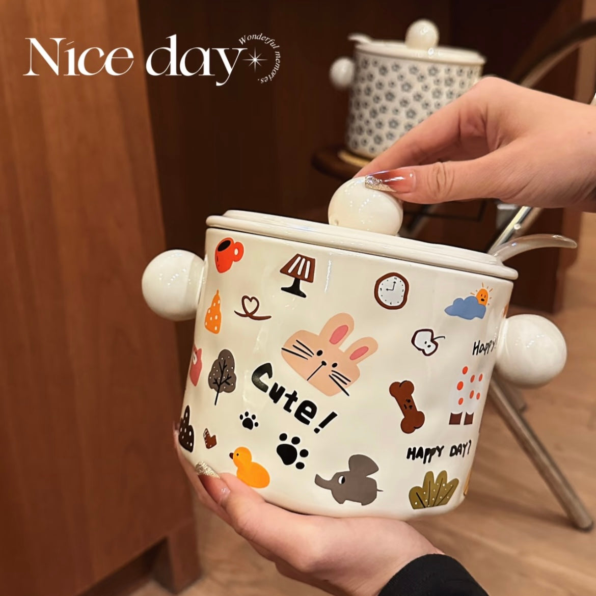 Moon Dog Extra-Large Ceramic Bowl | 1750ML Capacity