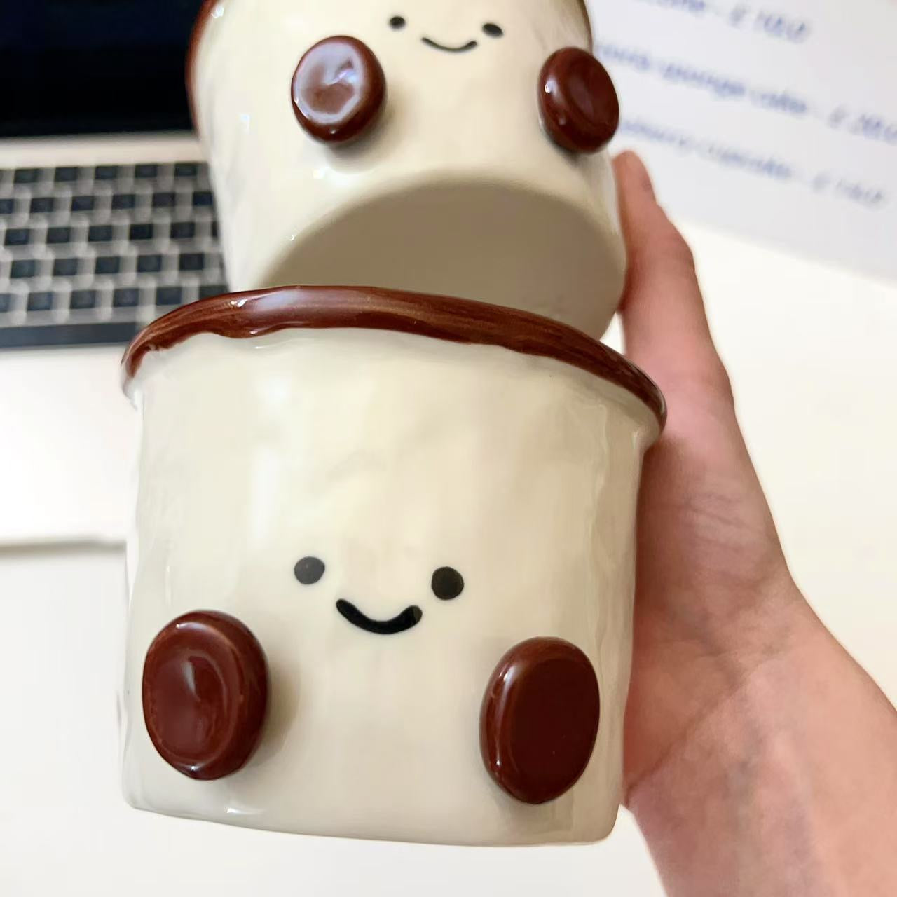 Cocoa Bean Ceramic Coffee Mug - 280ML
