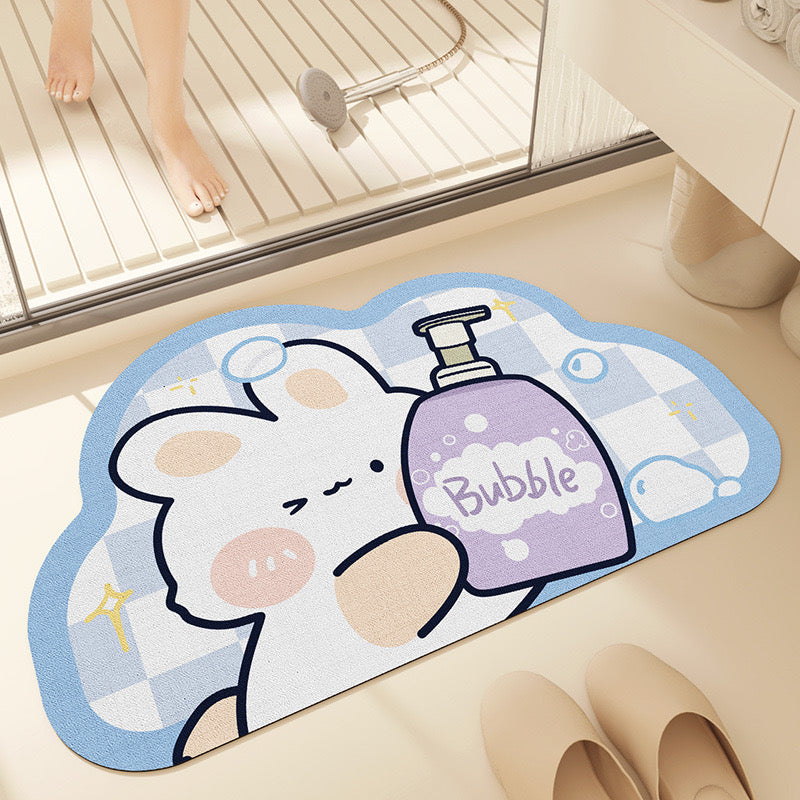 Shower Bunny Bathroom Absorbent Mat - Size 40x60cm/50x80cm