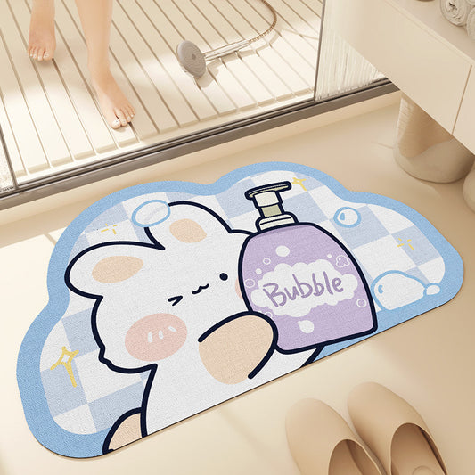 Shower Bunny Bathroom Absorbent Mat - Size 40x60cm/50x80cm