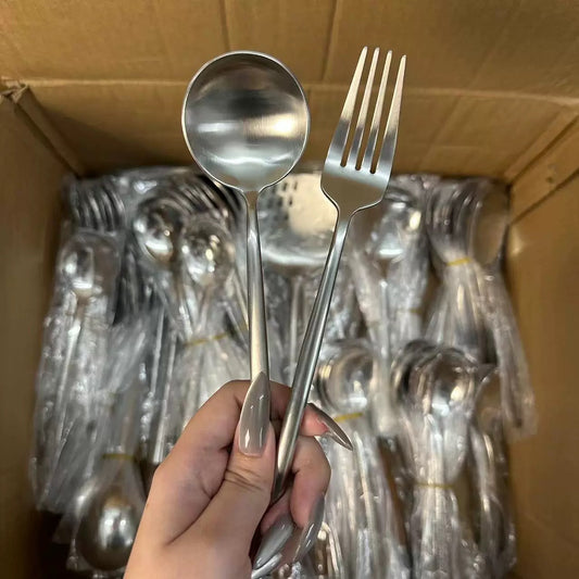 Premium Matte Flatware Set - Set of 3