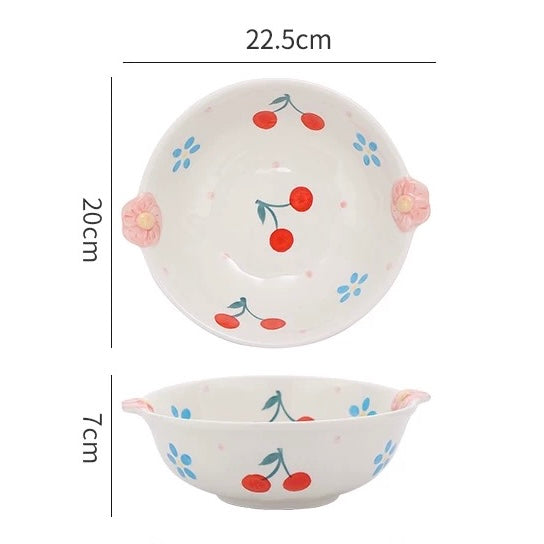 Cherry Blossom Hand-Painted Dinnerware Set