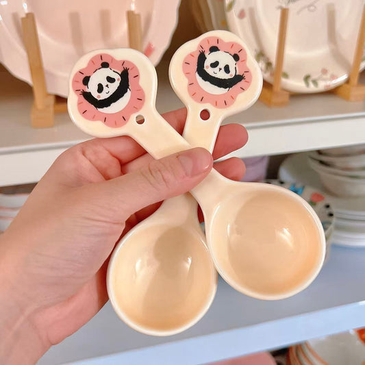 Cute Panda Ceramic Spoon